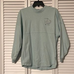 Disneyland Paris Spirit Jersey, sparkly baby blue only worn once!